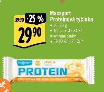 Proteinové tyčinky Maxsport