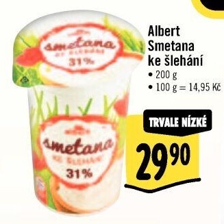 Smetana ke šlehání 31% Albert