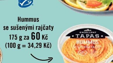 Tapas Hummus se sušenými rajčaty Albert Excellent