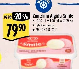 Zmrzlina ve vaničce Smile Algida