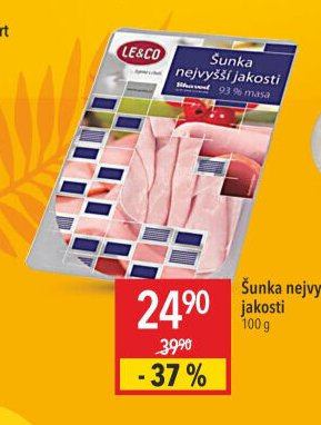 Šunka nejvyšší jakosti