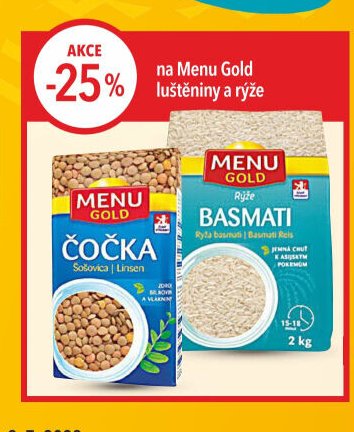Menu Gold luštěniny a rýže