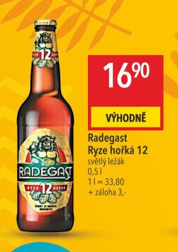 Radegast Ryze hořká 12 světlý ležák