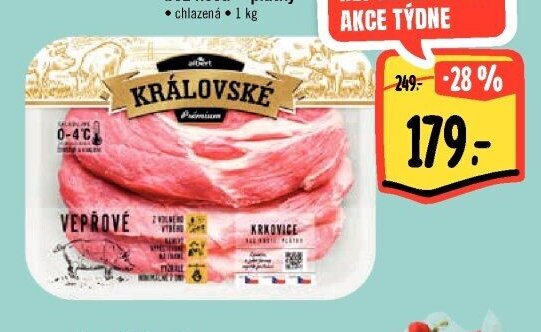 Královská krkovice bez kosti - plátky