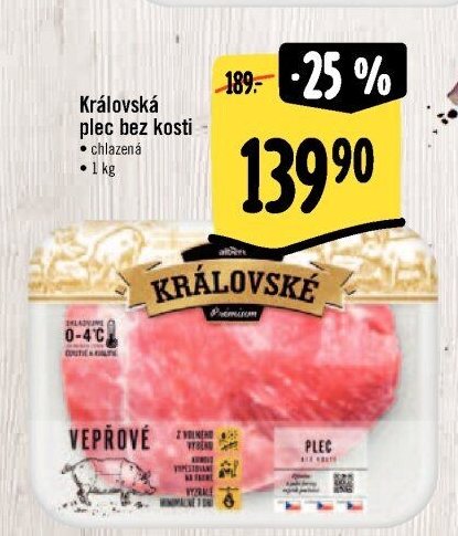 Královská plec bez kosti