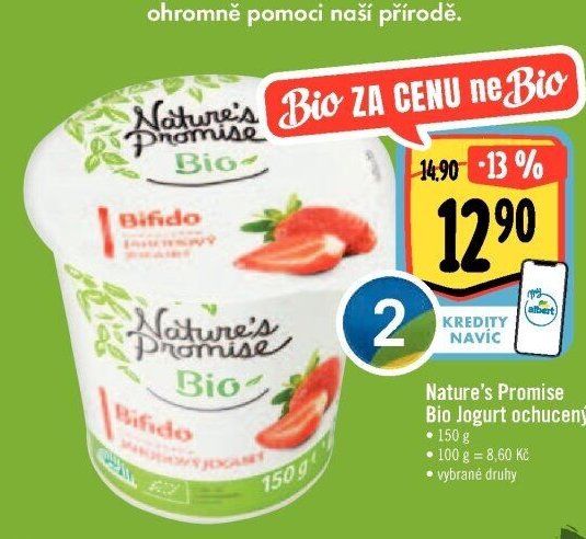 Nature's Promise Bio Jogurt ochucený