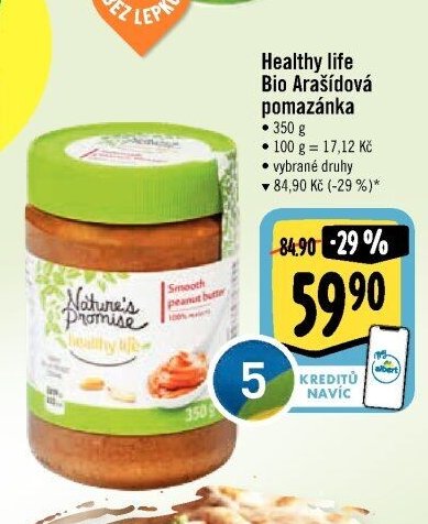 Healthy life Bio Arašídová pomazánka