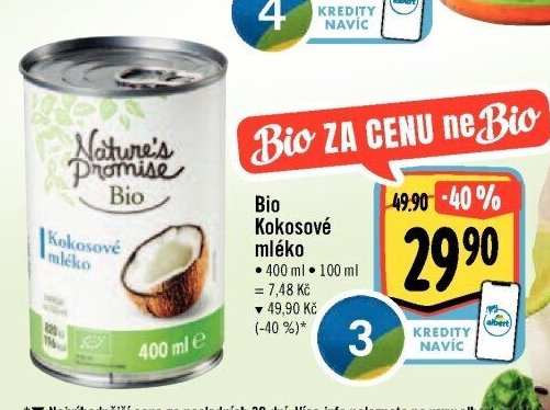 Bio Kokosové mléko