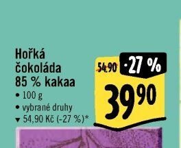 Hořká čokoláda 85 % kakaa