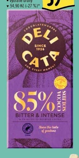 Hořká čokoláda 85% Bitter & Intense