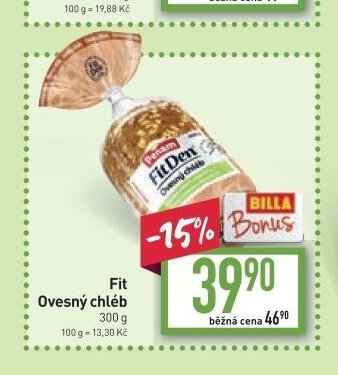 Fit Ovesný chléb