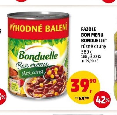 Fazole Bon Menu Bonduelle 580 g