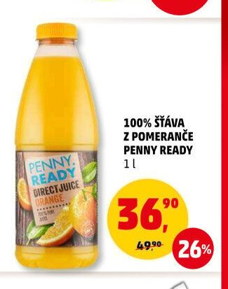 100% šťáva z pomeranče Penny Ready
