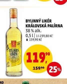 Bylinný likér Královská palírna