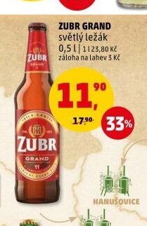 Zubr Grand světlý ležák