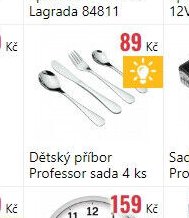 Dětský příbor Professor sada 4 ks