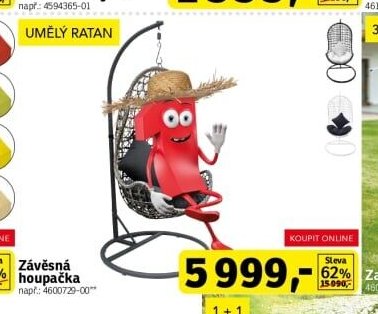Závěsná houpačka - ASKO akcniletaky.com