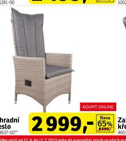 Zahradní křeslo - ASKO akcniletaky.com
