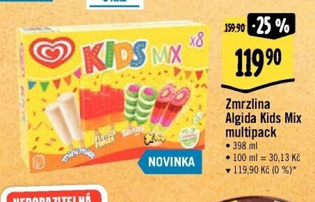 Zmrzlina Algida Kids Mix multipack