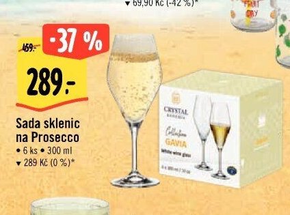 Sada sklenic na Prosecco