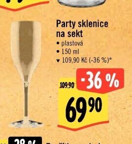 Party sklenice na sekt