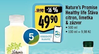 Čerstvá šťáva Nature'