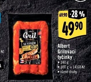Grilovací tyčinky Albert Gril