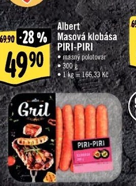 Klobása Piri-Piri Albert Gril