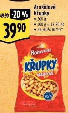 Křupky arašídové Bohemia