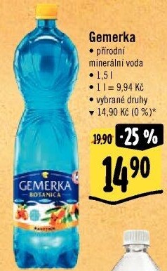 Minerální voda Gemerka