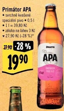Pivo speciální APAPrimátor
