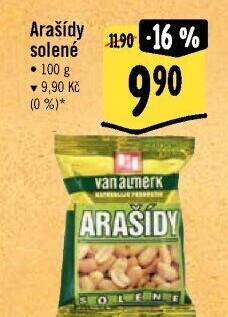 Pražené arašídy Van Almerk