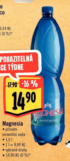 Přírodní voda Magnesia