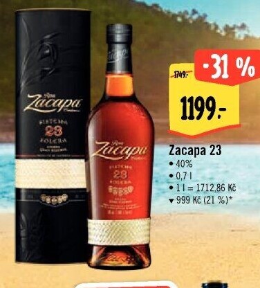Rum 23 YO Ron Zacapa