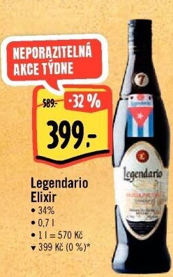 Rum Legendario Elixir de Cuba 7YO