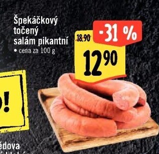 Salám špekáčkový pikantní točený