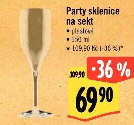 Sklenice plastové na sekt