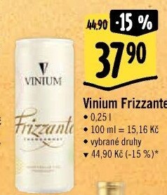 Vína Frizzante Vinium Velké Pavlovice