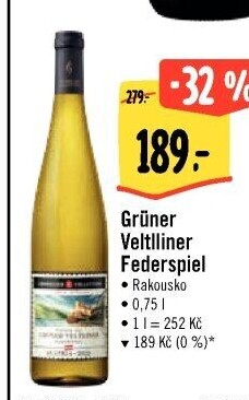 Víno Grüner Veltliner Sommelier Collection