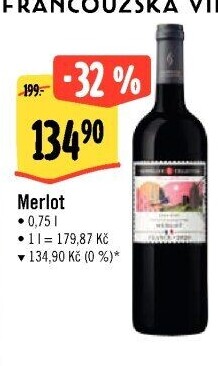 Víno Merlot Sommelier Collection