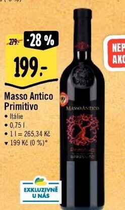 Víno Primitivo Masso Antico
