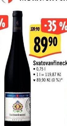 Víno Svatovavřinecké Sommelier Collection
