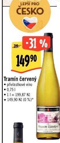 Víno Tramín červený Sommelier Collection - přívlastkové
