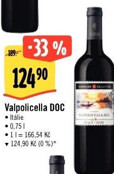 Víno Valpolicella DOC Sommelier Collection