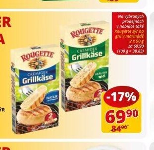 ROUGETTE SMETANOVÝ SÝR NA GRIL 2 x 90 g