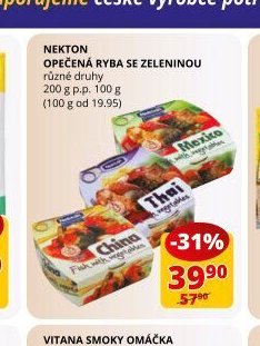 Nekton opečená ryba se zeleninou