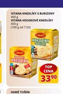 Vitana knedlíky s burizony, Vitana houskové knedlíky