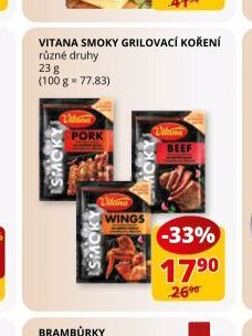 Vitana smoky grilovací koření