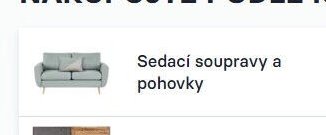 Sedací soupravy a pohovky