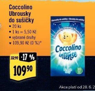Coccolino Ubrousky do sušičky